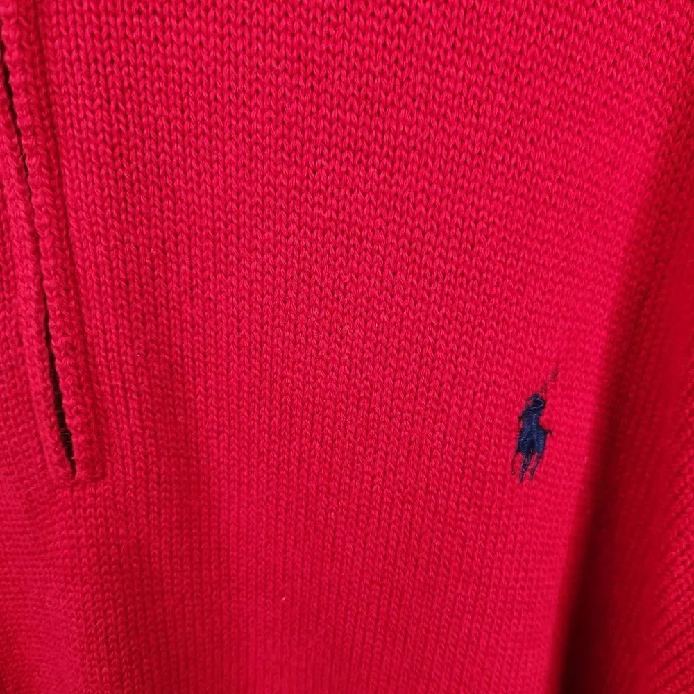 Polo by Ralph Lauren Mens Long Sleeve 1/4 Zip Mock Neck Pullover Size XXL